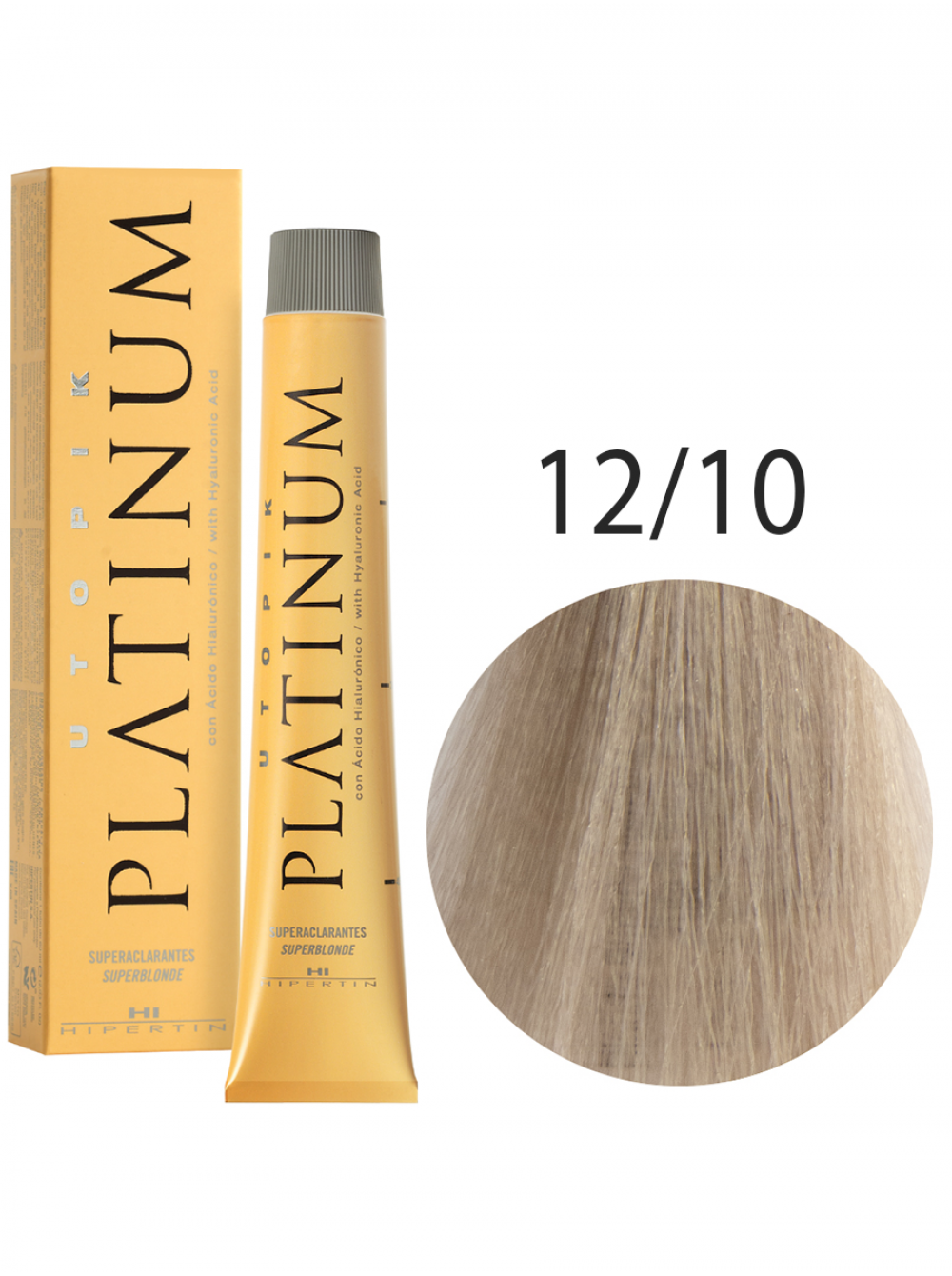 Краска для волос Utopik Platinum 12/10, супер-блонд пепельный интенсивный, 60 мл