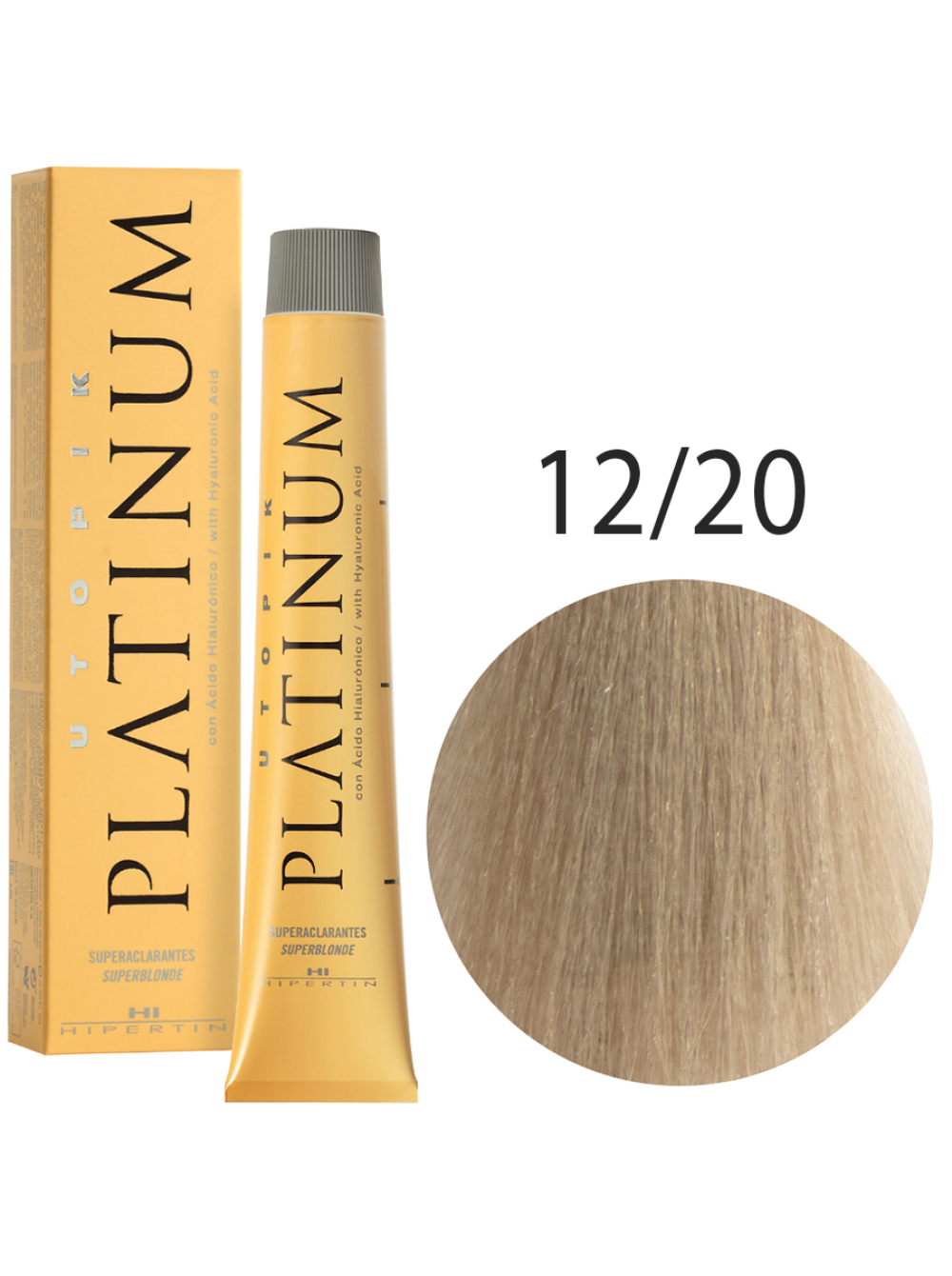 Краска для волос Utopik Platinum 12/20, супер-блонд перламутровый интенсивный, 60 мл