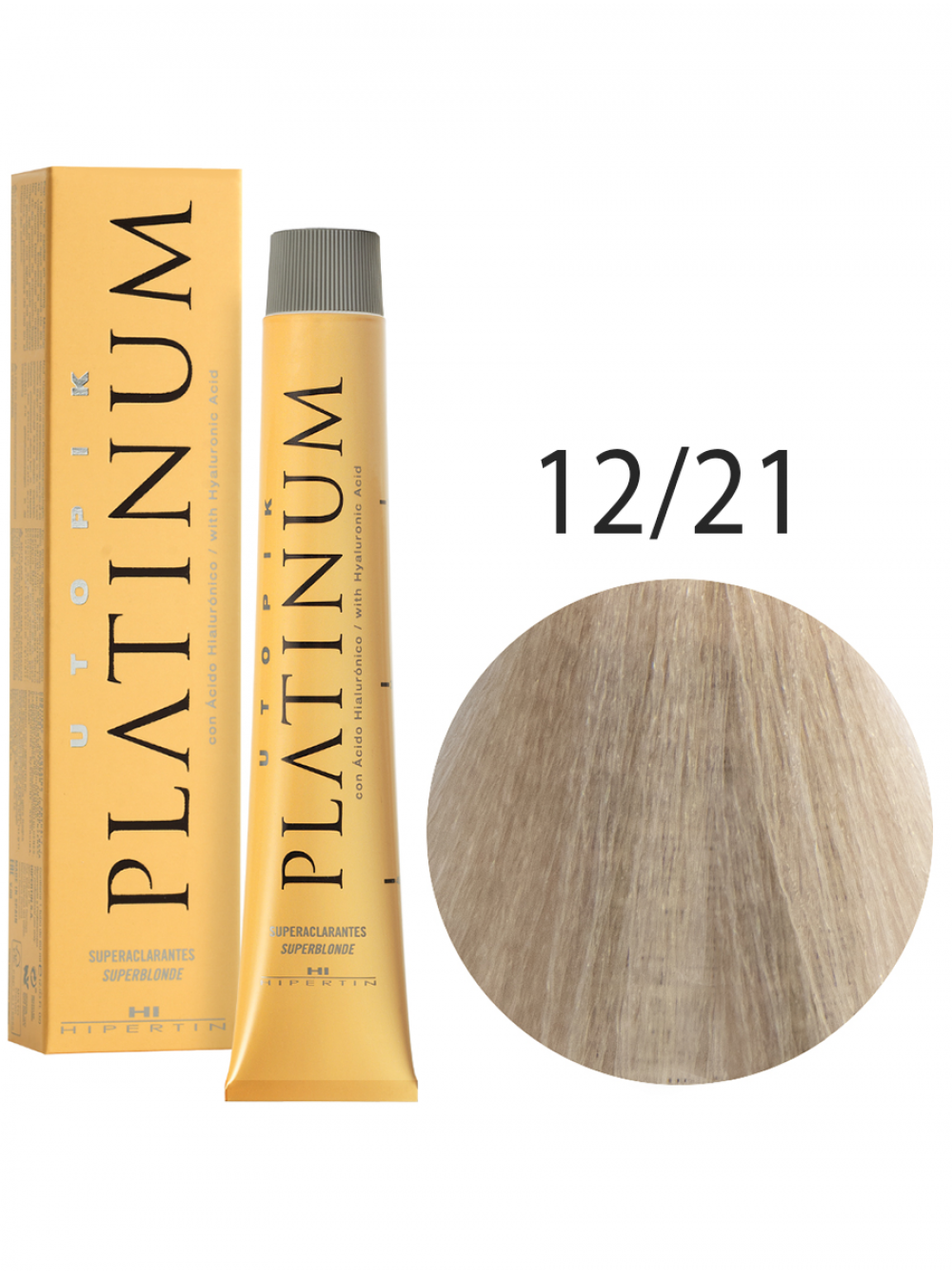 Краска для волос Utopik Platinum 12/21, супер-блонд перламутрово-пепельный интенсивный, 60 мл