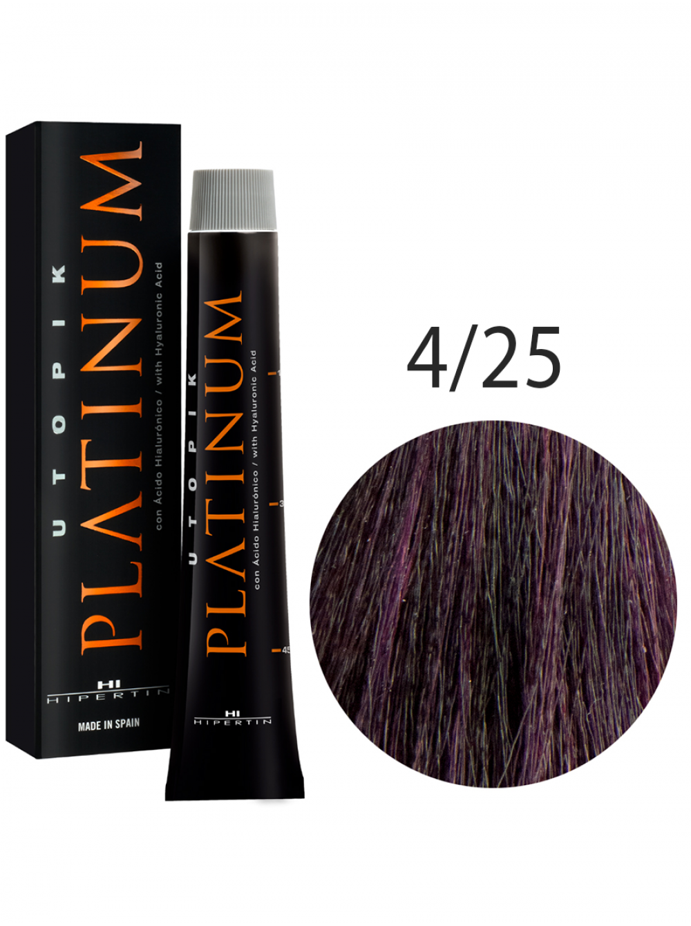 Краска для волос Utopik Platinum 4/25, каштан перламутрово-красный, 60 мл
