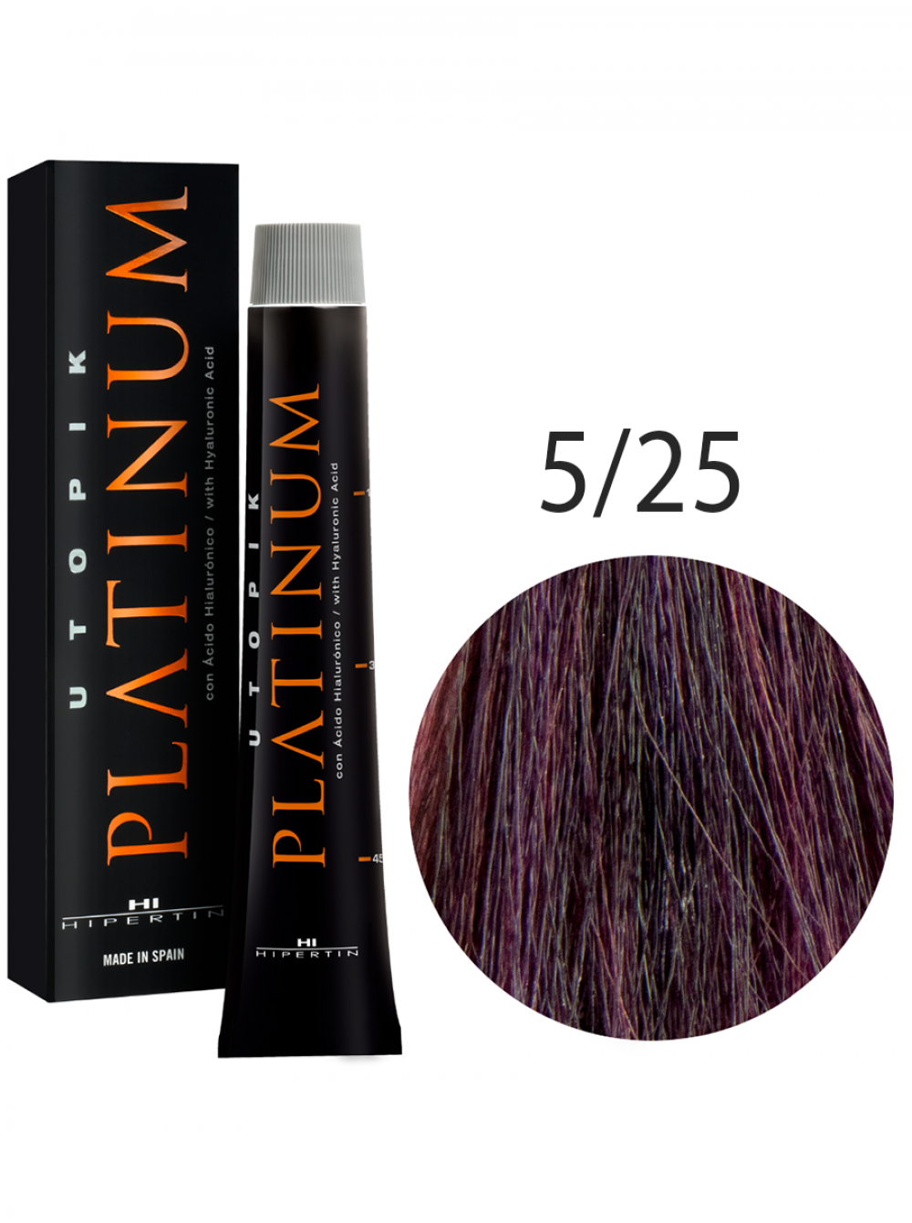 Краска для волос Utopik Platinum 5/25, светлый каштан перламутрово-красный, 60 мл
