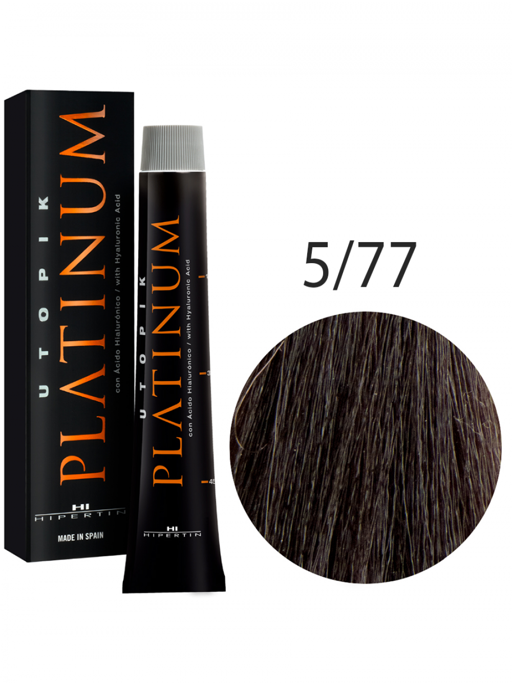 Краска для волос Utopik Platinum 5/77, светлый шатен песочный, 60 мл
