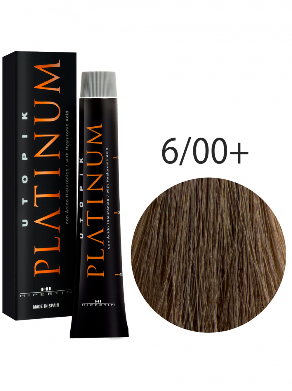Краска для волос Utopik Platinum 6/00+, тёмный блондин интенсивный, 60 мл