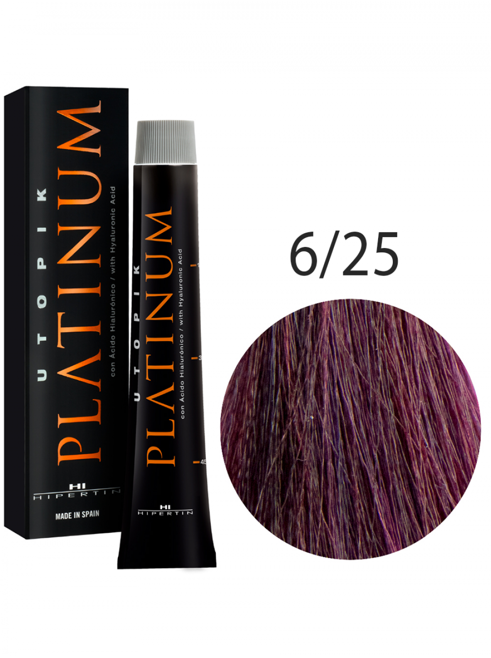 Краска для волос Utopik Platinum 6/25, тёмный блондин перламутрово-красный, 60 мл