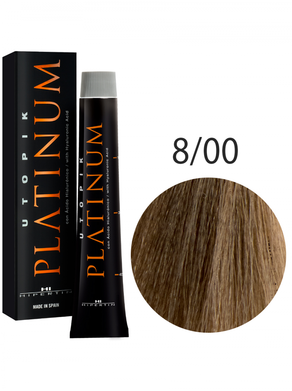 Краска для волос Utopik Platinum 8/00, светлый блондин натуральный, 60 мл