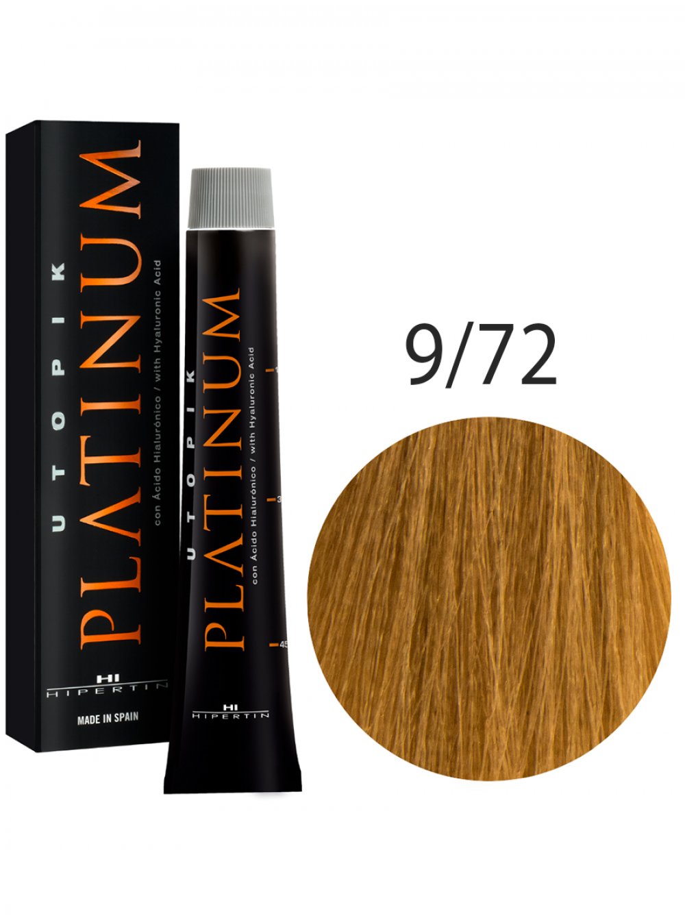 Краска для волос Utopik Platinum 9/72, очень светлый блондин коричнево-перламутровый, 60 мл