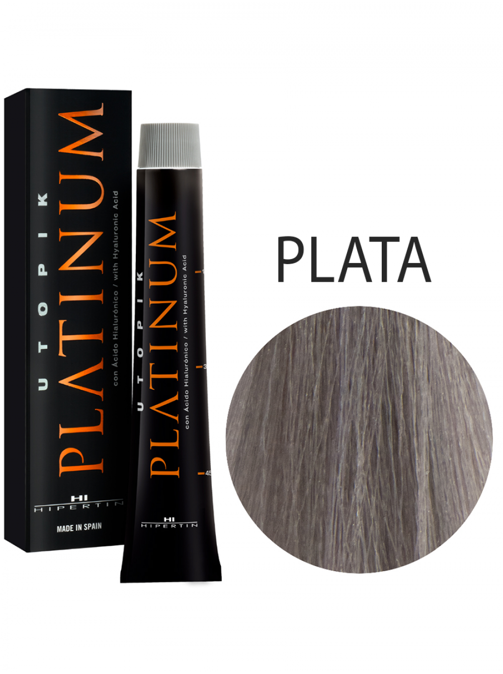 Крем-краска стойкая «Utopik Platinum» Plata Silver 60 мл. - серебристый