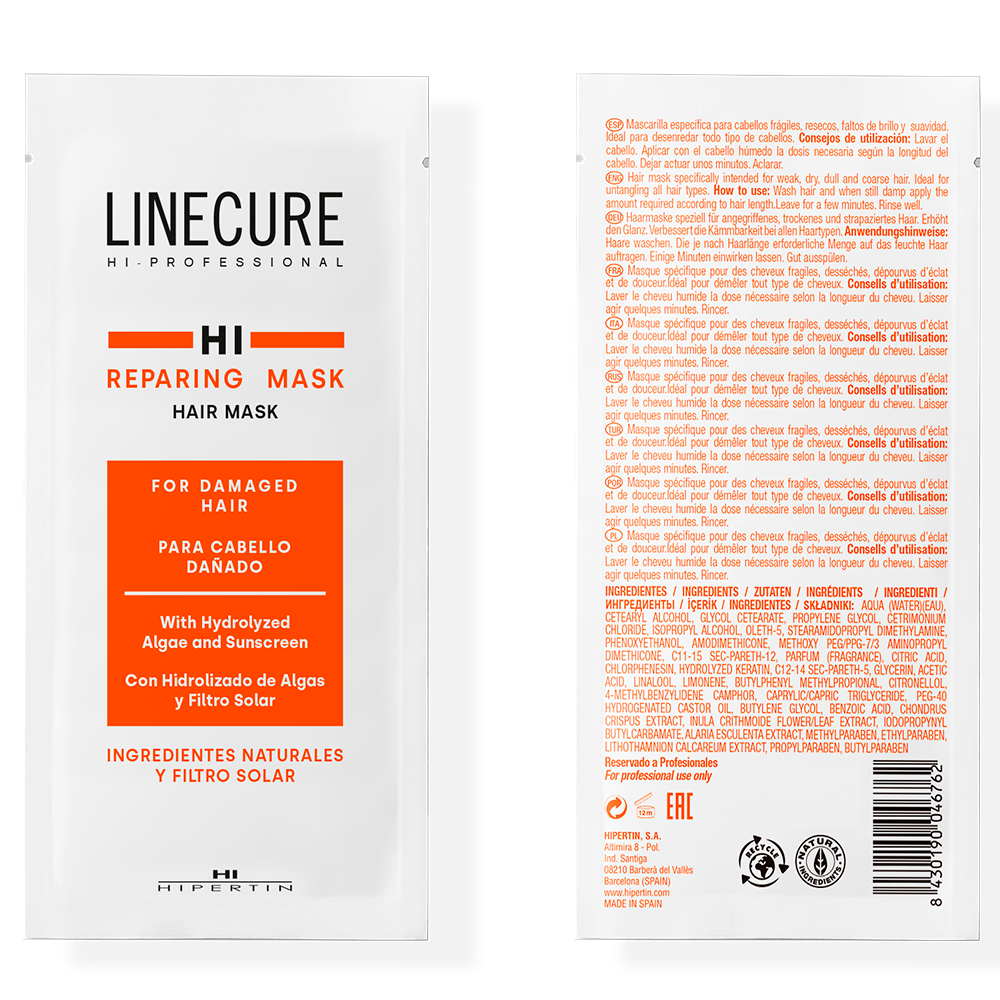 Маска для восстановления волос Linecure Repairing Hair Mask, 15 мл