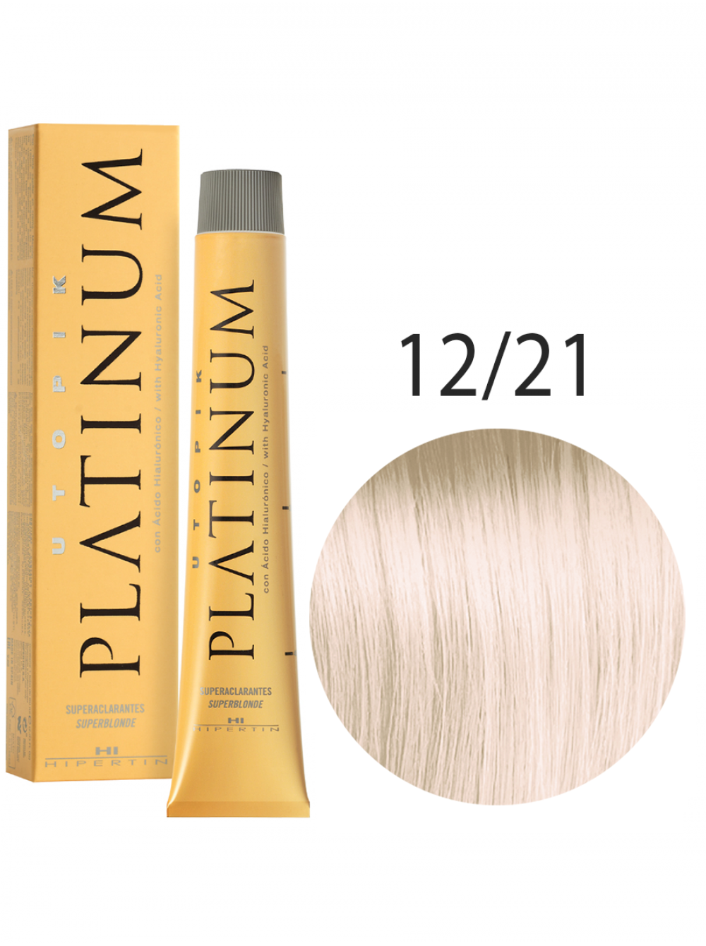 Краска для волос Utopik Platinum 12/21, супер-блонд перламутрово-пепельный интенсивный, 60 мл