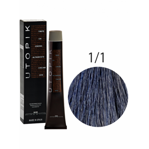 Краска для волос Utopik Altamente 1/1U, сине-черный, 60 мл