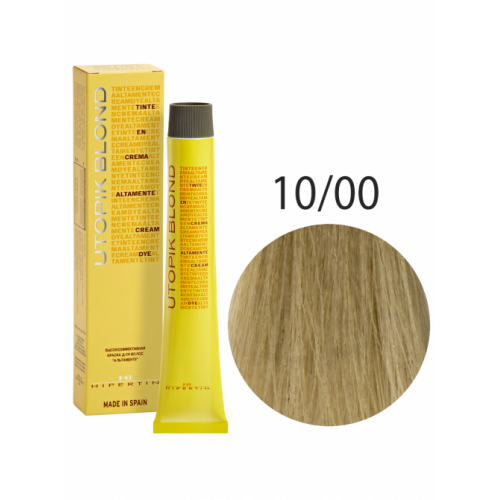 Краска для волос Utopik Altamente 10/00U, очень светлый блондин платиновый, 60 мл