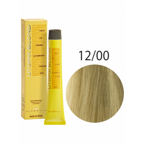 Краска для волос Utopik Altamente 12/00U, экстра-светлый блондин пепельно-перламутровый, 60 мл