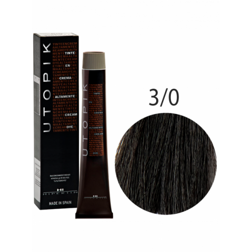 Краска для волос Utopik Altamente 3/0U, тёмный шатен, 60 мл