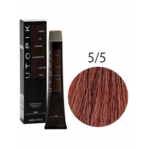 Краска для волос Utopik Altamente 5/5U, светлый шатен красный, 60 мл