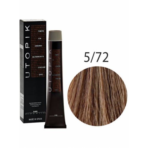 Краска для волос Utopik Altamente 5/72U, светло-коричневый интенсивный, 60 мл