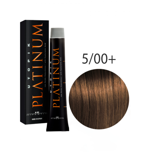Краска для волос Utopik Platinum 5/00+, светло-каштановый интенсивный, 60 мл